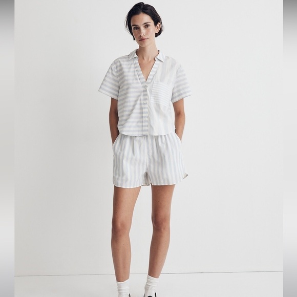 Madewell Y-Neck Button up Shirt - Picture 1 of 12